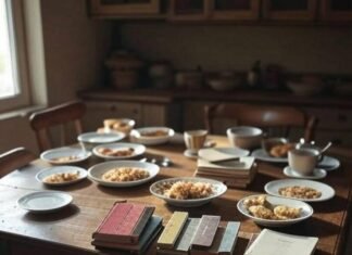 Why Food Memoirs Hit Me Right in the Gut (Literally and Emotionally) "vintage-tinged kitchen table,"