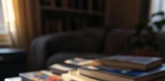 Must Read Books by Fashion Icons (The Ones That Actually Changed Me) A high-res photo of a cluttered but chic Queens NYC apartment coffee table stacked with glossy fashion books, a chipped mug of coffee, and a crumpled MetroCard.